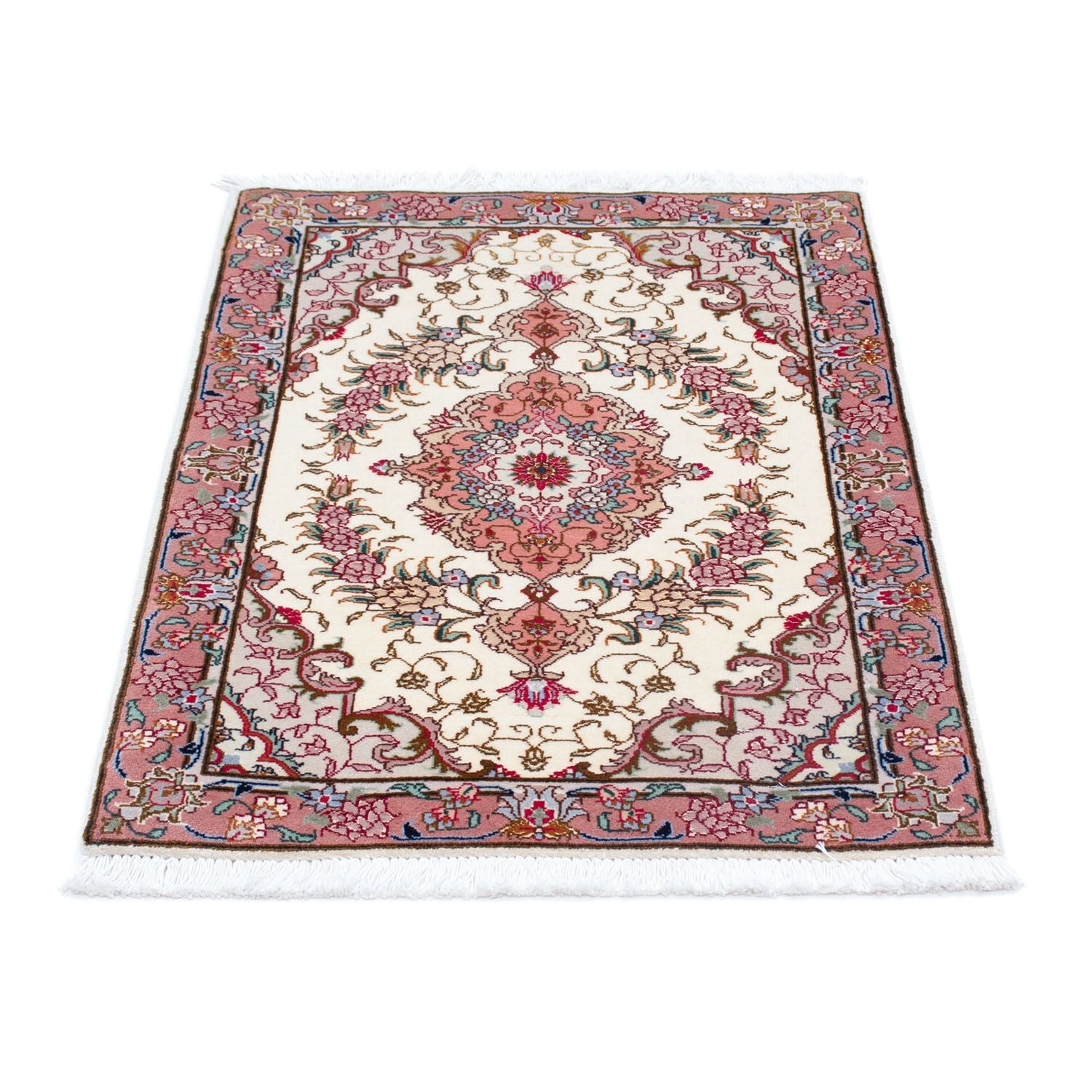 Alfombra Persa - Tabriz - Real - 87 x 60 cm - beige