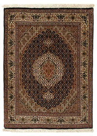 Alfombra Persa - Tabriz - Real - 114 x 83 cm - azul oscuro