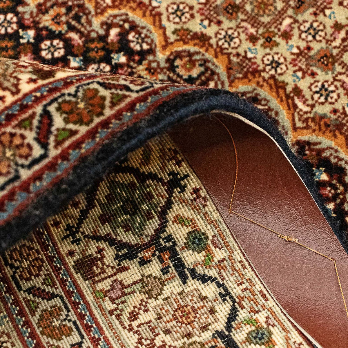 Alfombra Persa - Tabriz - Real - 114 x 83 cm - azul oscuro