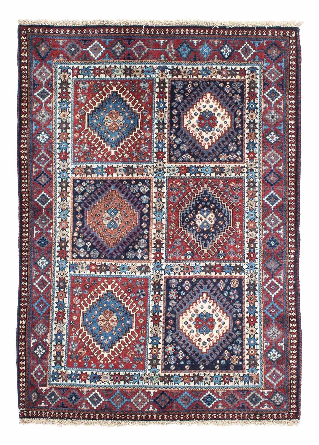 Alfombra persa - Nómada - 146 x 102 cm - rojo claro