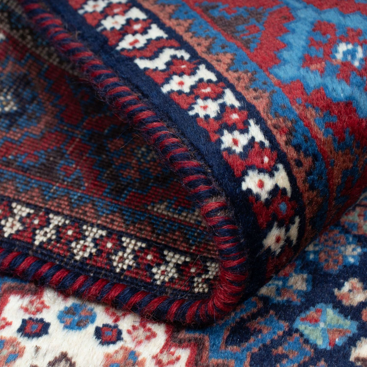 Alfombra persa - Nómada - 146 x 102 cm - rojo claro