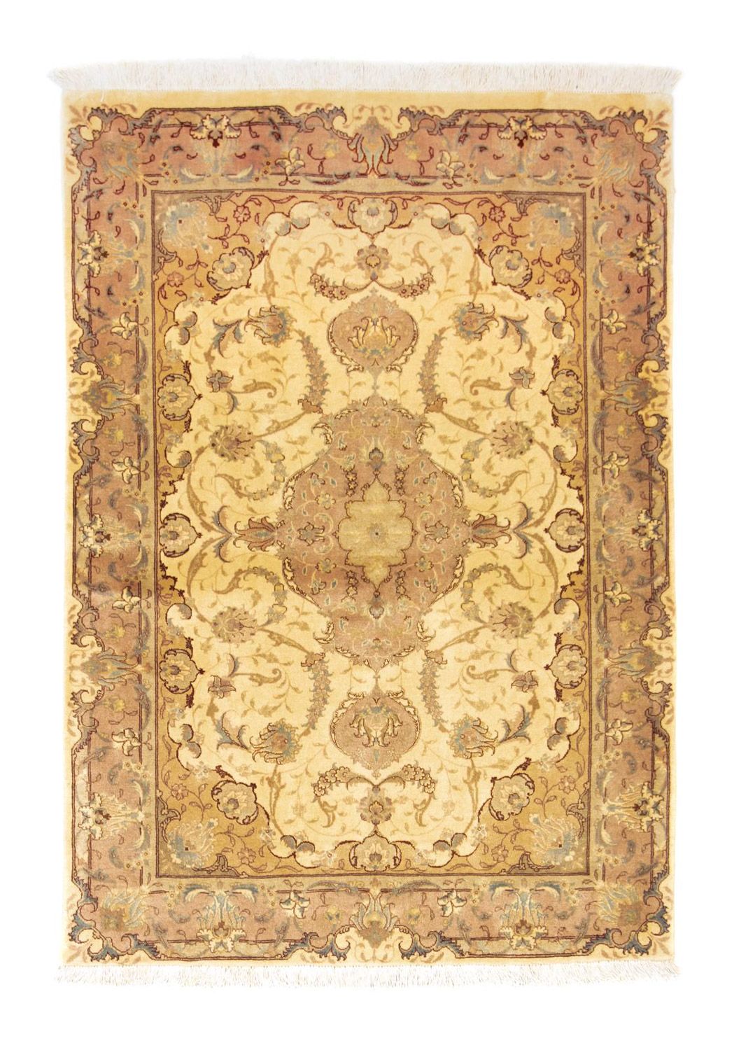 Alfombra Persa - Tabriz - Real - 144 x 103 cm - beige