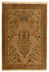 Alfombra Persa - Tabriz - Real - 107 x 79 cm - marrón