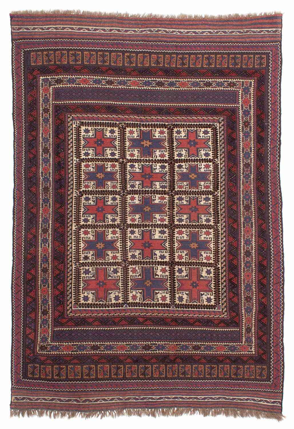 Alfombra Kelim - Oriental - 288 x 200 cm - marrón