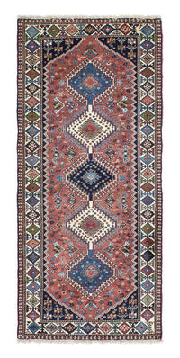 Alfombra de pasillo Alfombra persa - Nómada - 205 x 78 cm - rojo claro