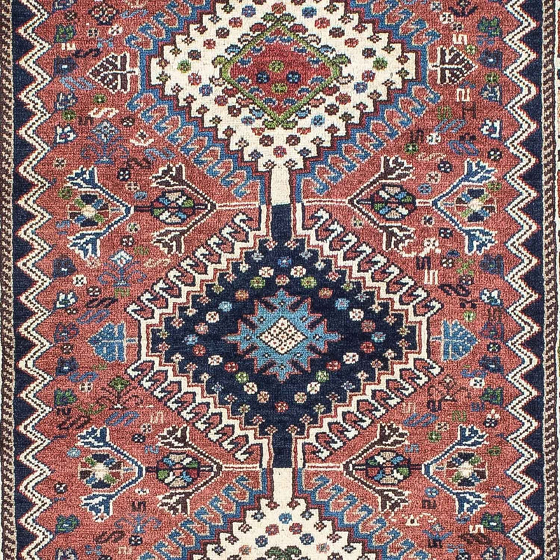 Alfombra de pasillo Alfombra persa - Nómada - 205 x 78 cm - rojo claro