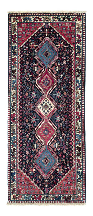 Alfombra de pasillo Alfombra persa - Nómada - 203 x 83 cm - azul oscuro