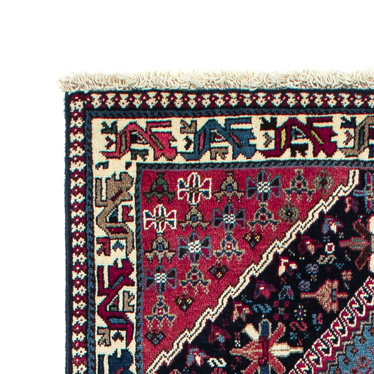 Alfombra de pasillo Alfombra persa - Nómada - 203 x 83 cm - azul oscuro