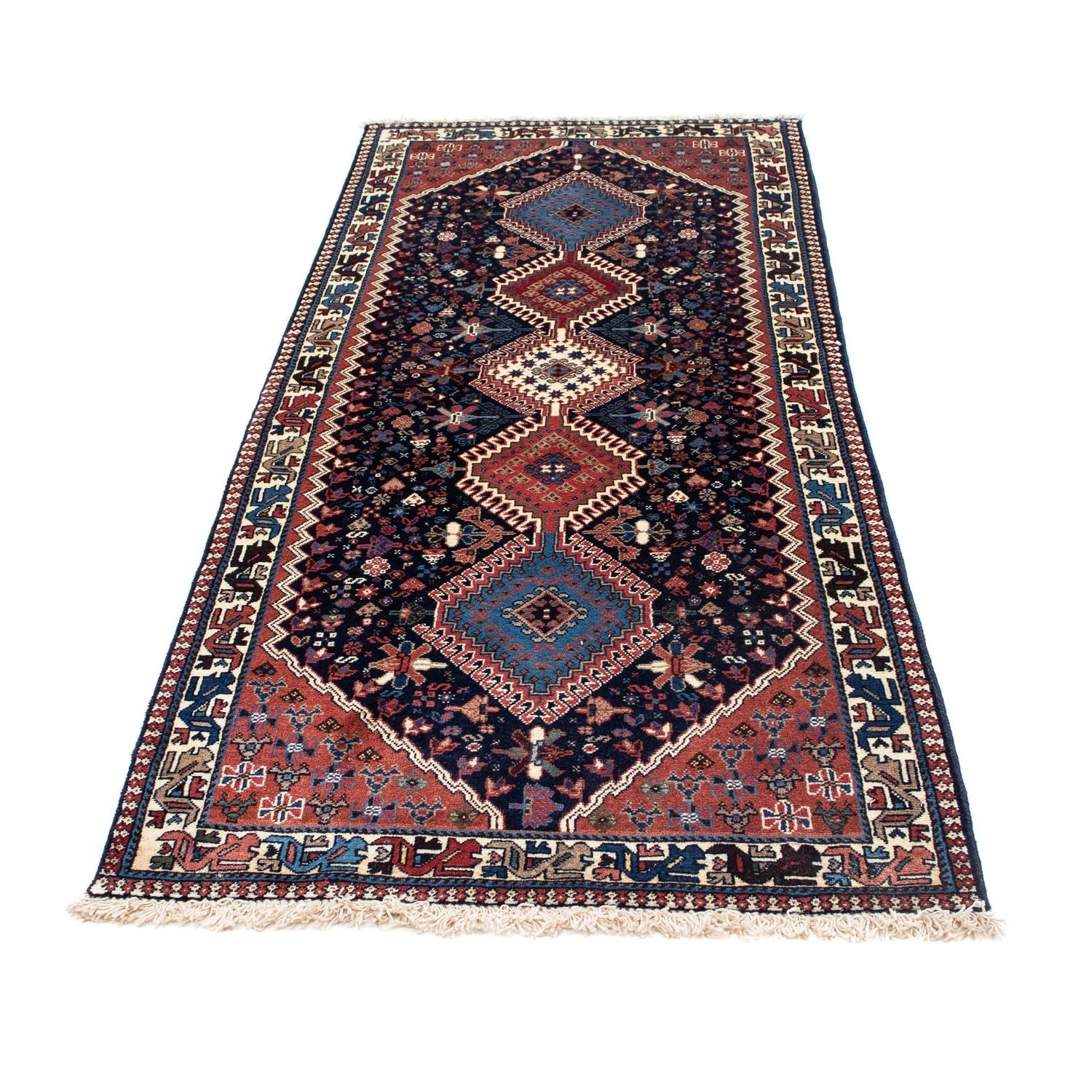 Alfombra de pasillo Alfombra persa - Nómada - 203 x 83 cm - azul oscuro
