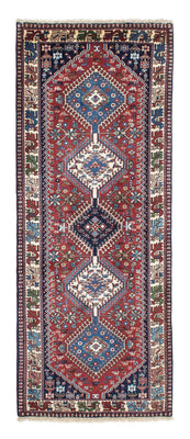 Alfombra de pasillo Alfombra persa - Nómada - 200 x 81 cm - azul oscuro