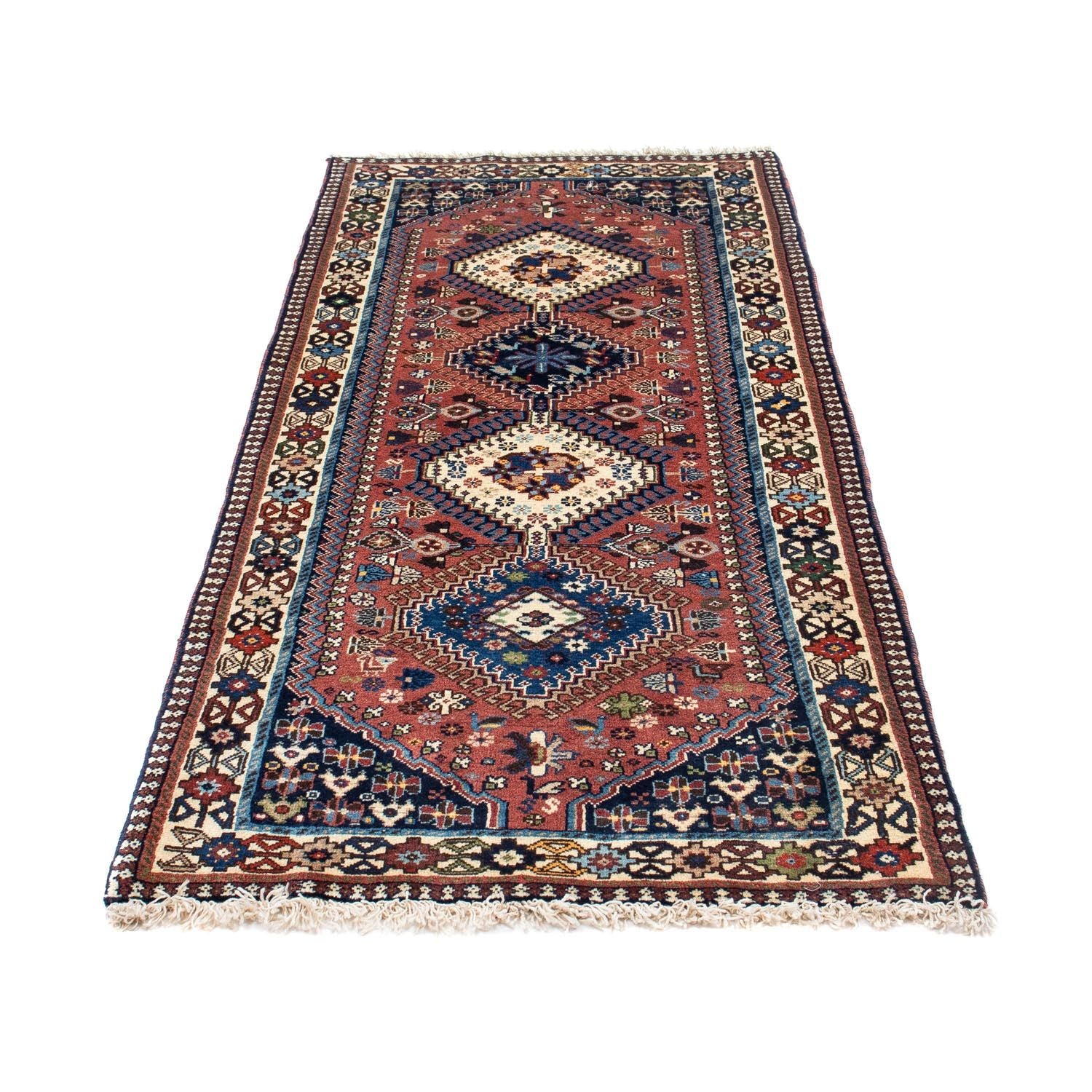Alfombra de pasillo Alfombra persa - Nómada - 189 x 79 cm - rojo claro