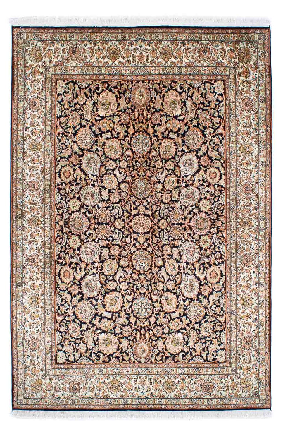 Alfombra persa - Clásica - 226 x 154 cm - azul oscuro