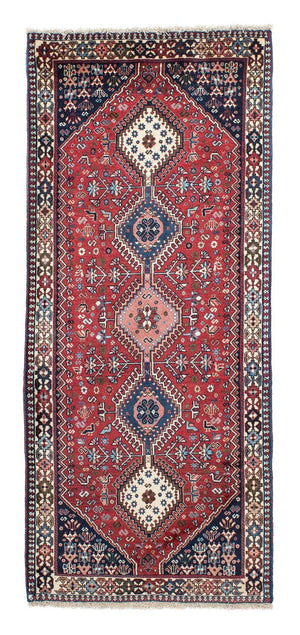 Alfombra de pasillo Alfombra persa - Nómada - 201 x 82 cm - rojo