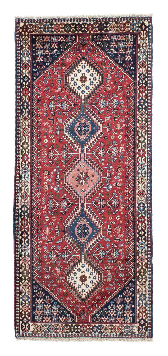 Alfombra de pasillo Alfombra persa - Nómada - 201 x 82 cm - rojo