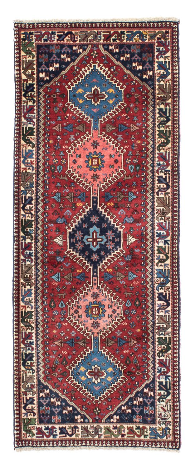 Alfombra de pasillo Alfombra persa - Nómada - 197 x 80 cm - rojo oscuro