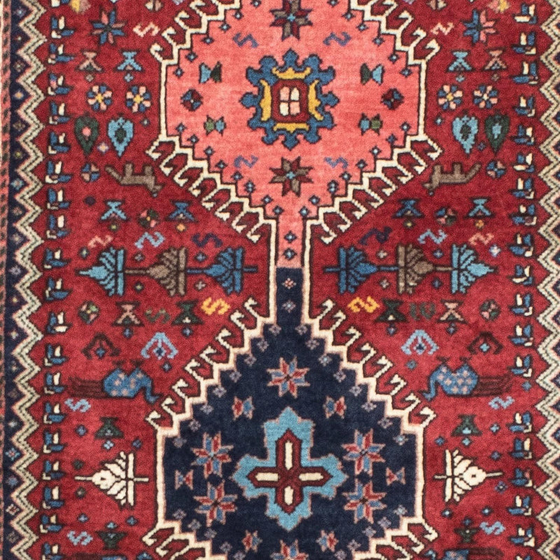 Alfombra de pasillo Alfombra persa - Nómada - 197 x 80 cm - rojo oscuro