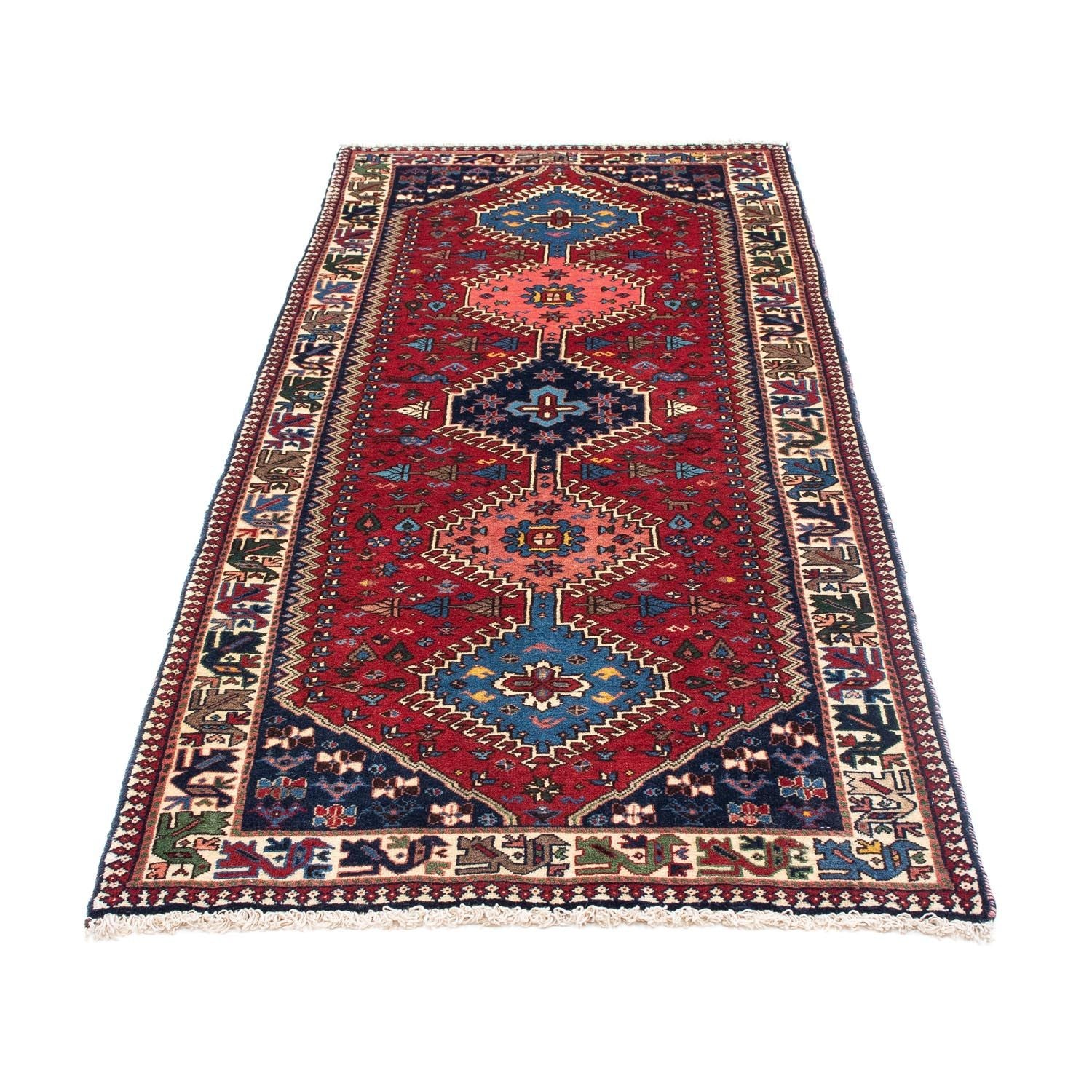 Alfombra de pasillo Alfombra persa - Nómada - 197 x 80 cm - rojo oscuro