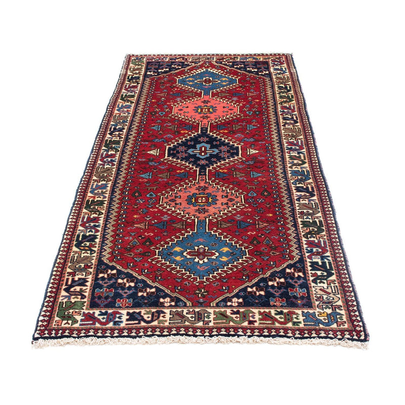 Alfombra de pasillo Alfombra persa - Nómada - 197 x 80 cm - rojo oscuro