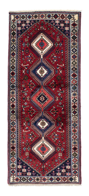 Alfombra de pasillo Alfombra persa - Nómada - 194 x 83 cm - rojo oscuro