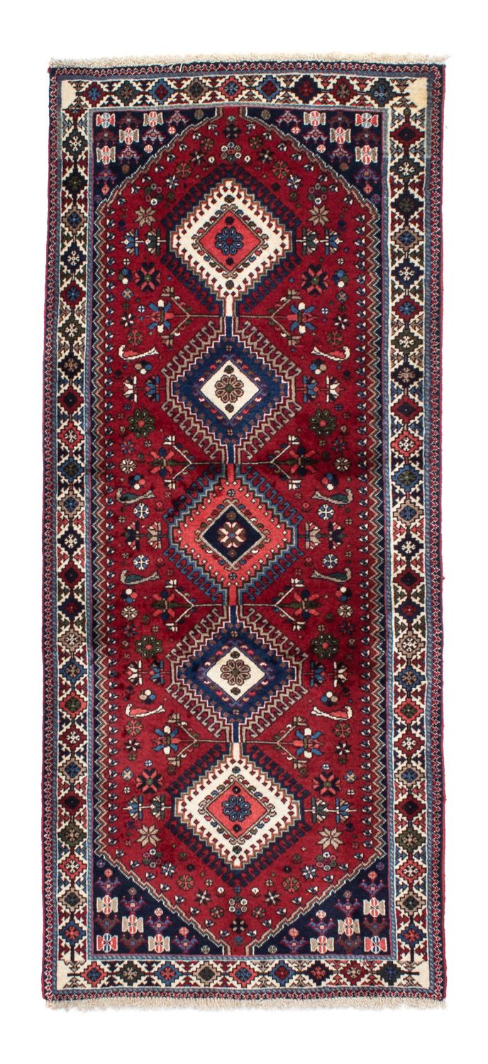 Alfombra de pasillo Alfombra persa - Nómada - 194 x 83 cm - rojo oscuro