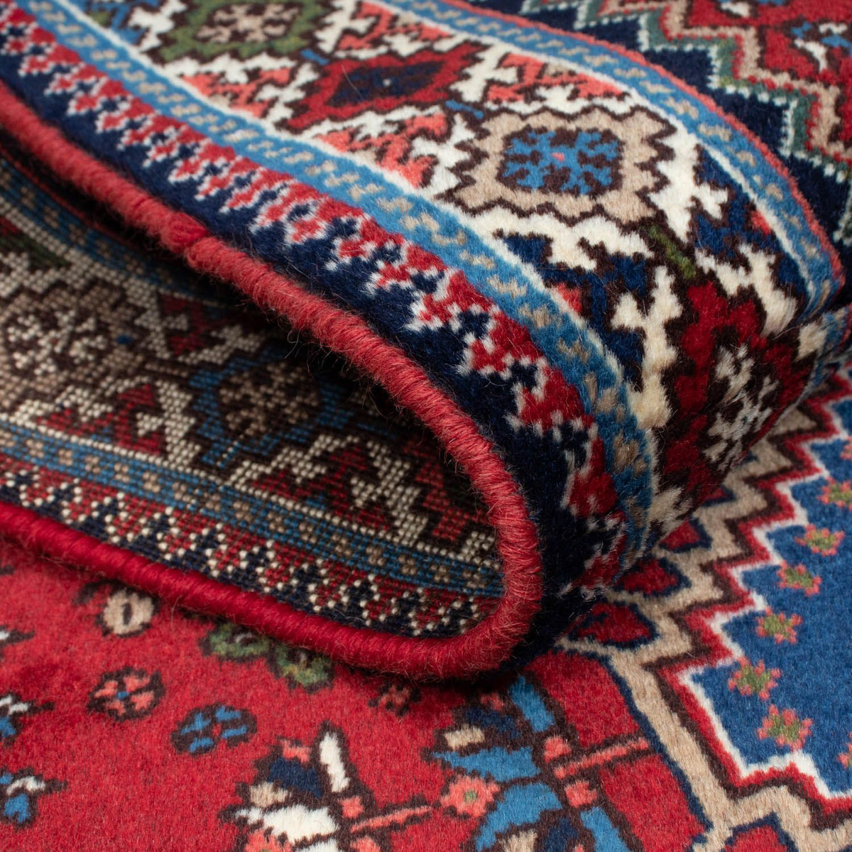 Alfombra de pasillo Alfombra persa - Nómada - 194 x 83 cm - rojo oscuro