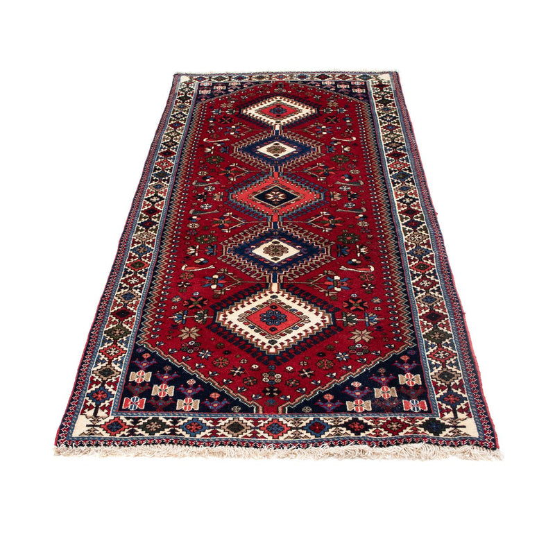Alfombra de pasillo Alfombra persa - Nómada - 194 x 83 cm - rojo oscuro
