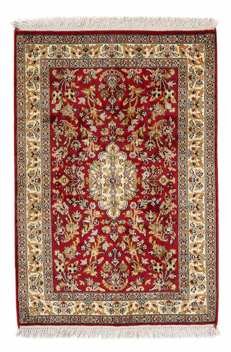 Alfombra persa - Clásica - 93 x 63 cm - rojo oscuro