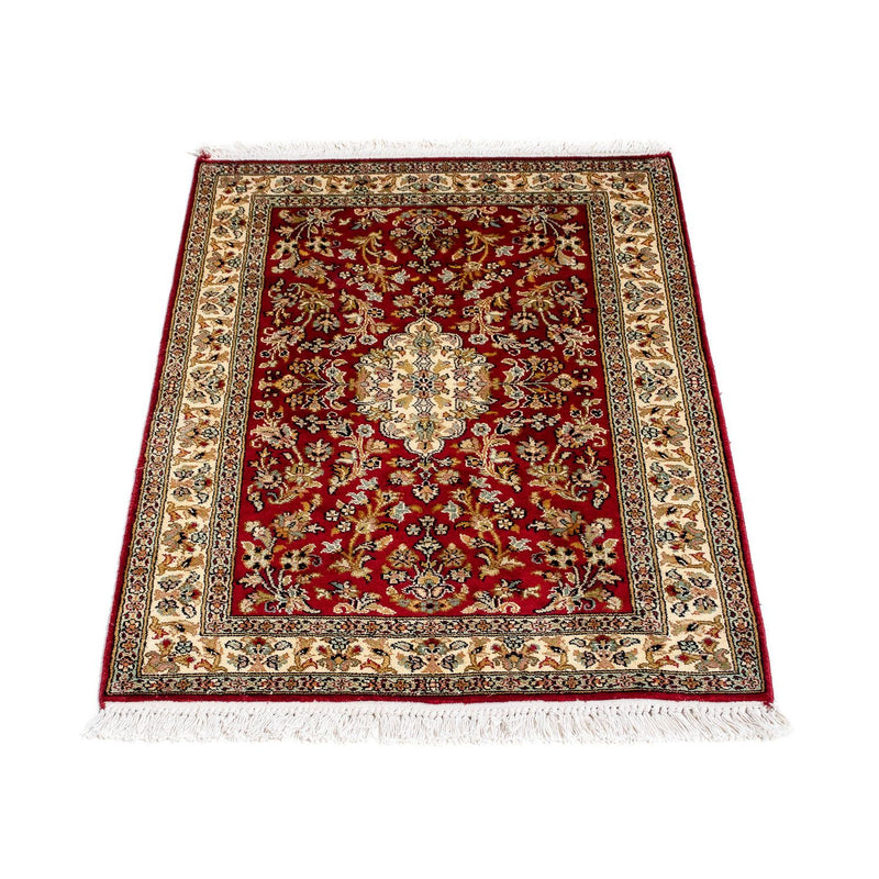 Alfombra persa - Clásica - 93 x 63 cm - rojo oscuro