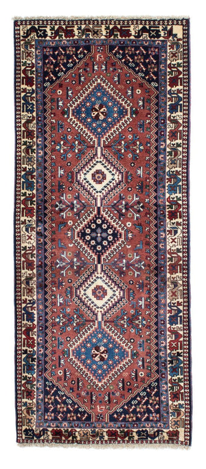 Alfombra de pasillo Alfombra persa - Nómada - 202 x 83 cm - marrón