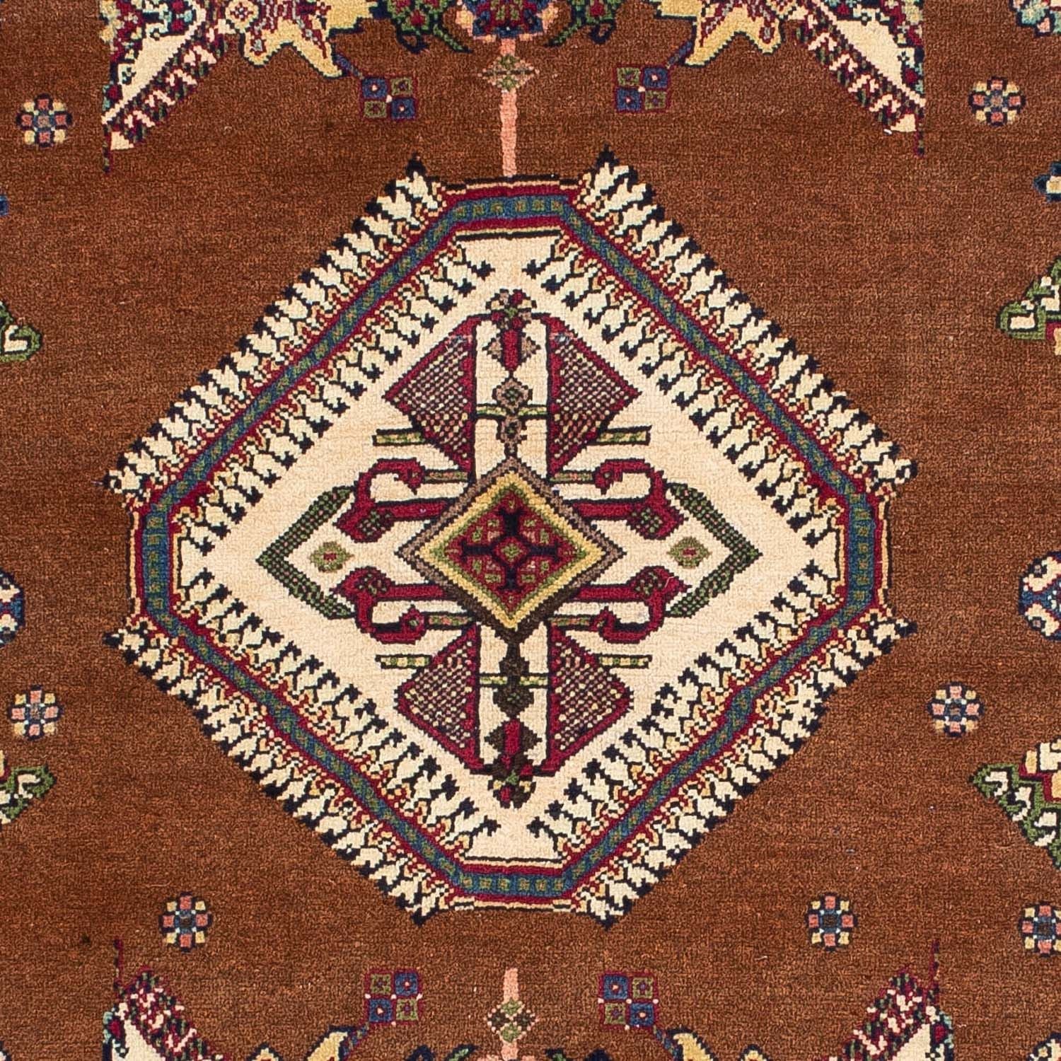 Alfombra persa - Nómada - 158 x 120 cm - marrón