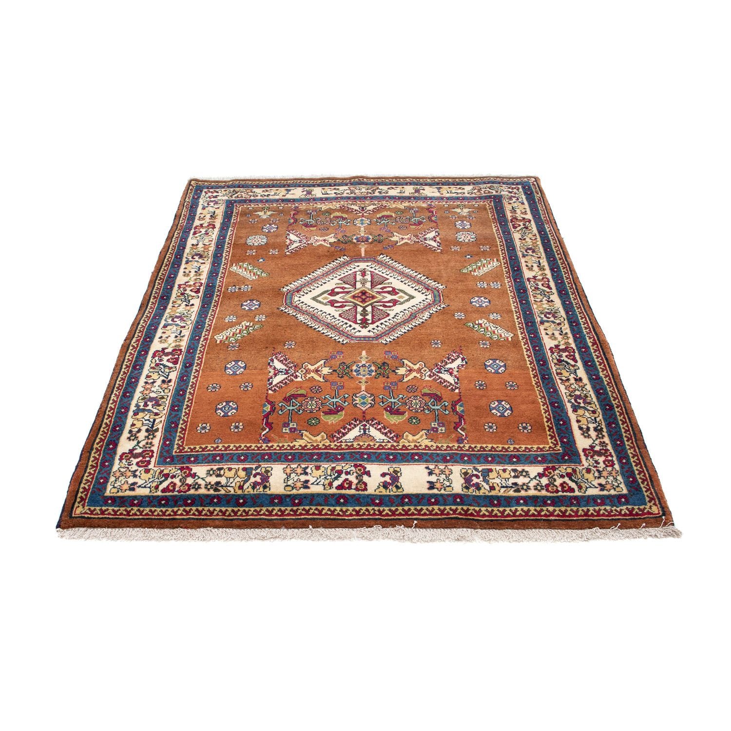 Alfombra persa - Nómada - 158 x 120 cm - marrón