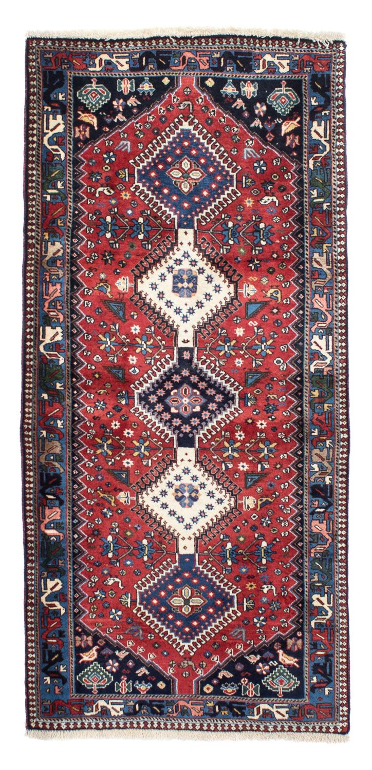 Alfombra de pasillo Alfombra persa - Nómada - 196 x 87 cm - rojo oscuro