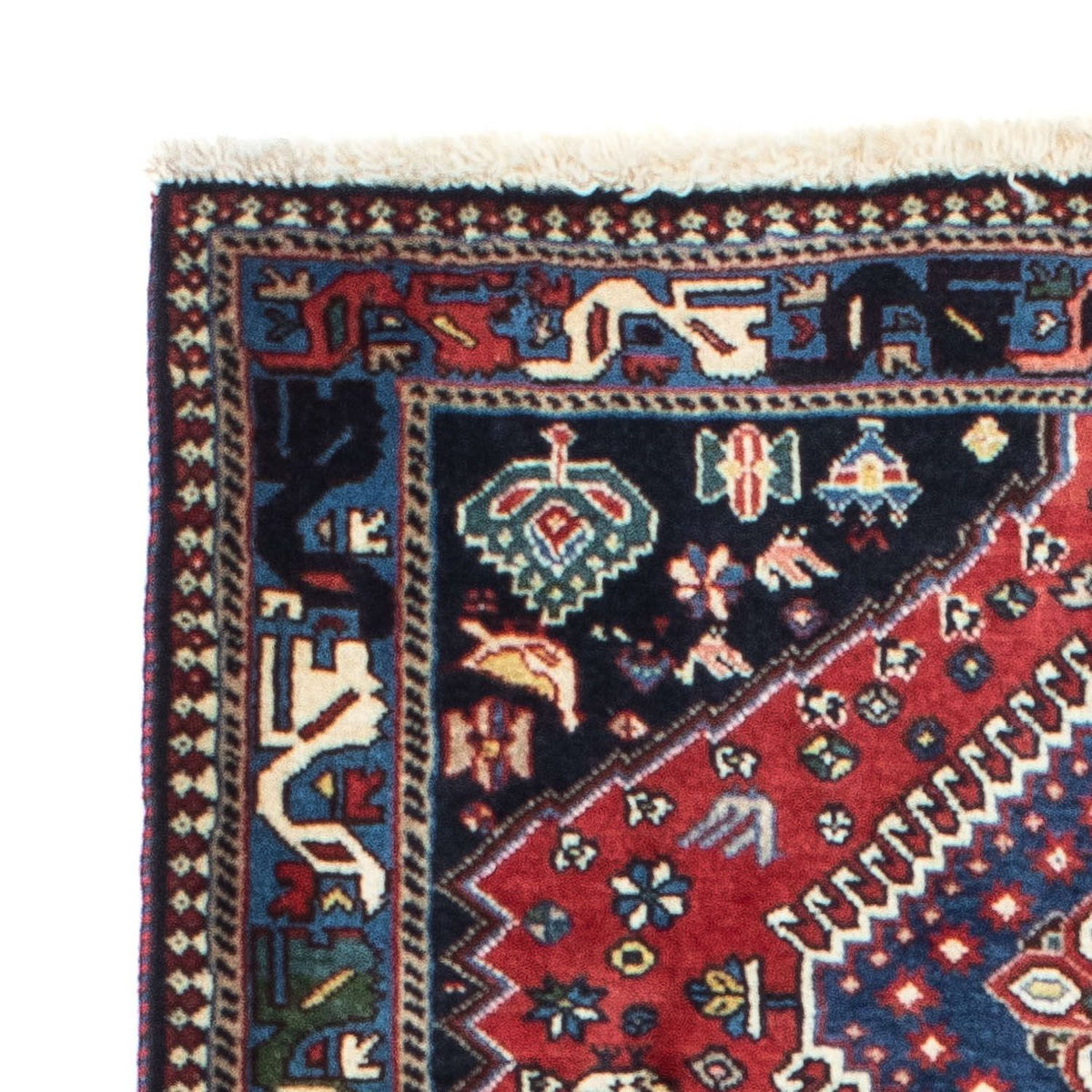 Alfombra de pasillo Alfombra persa - Nómada - 196 x 87 cm - rojo oscuro