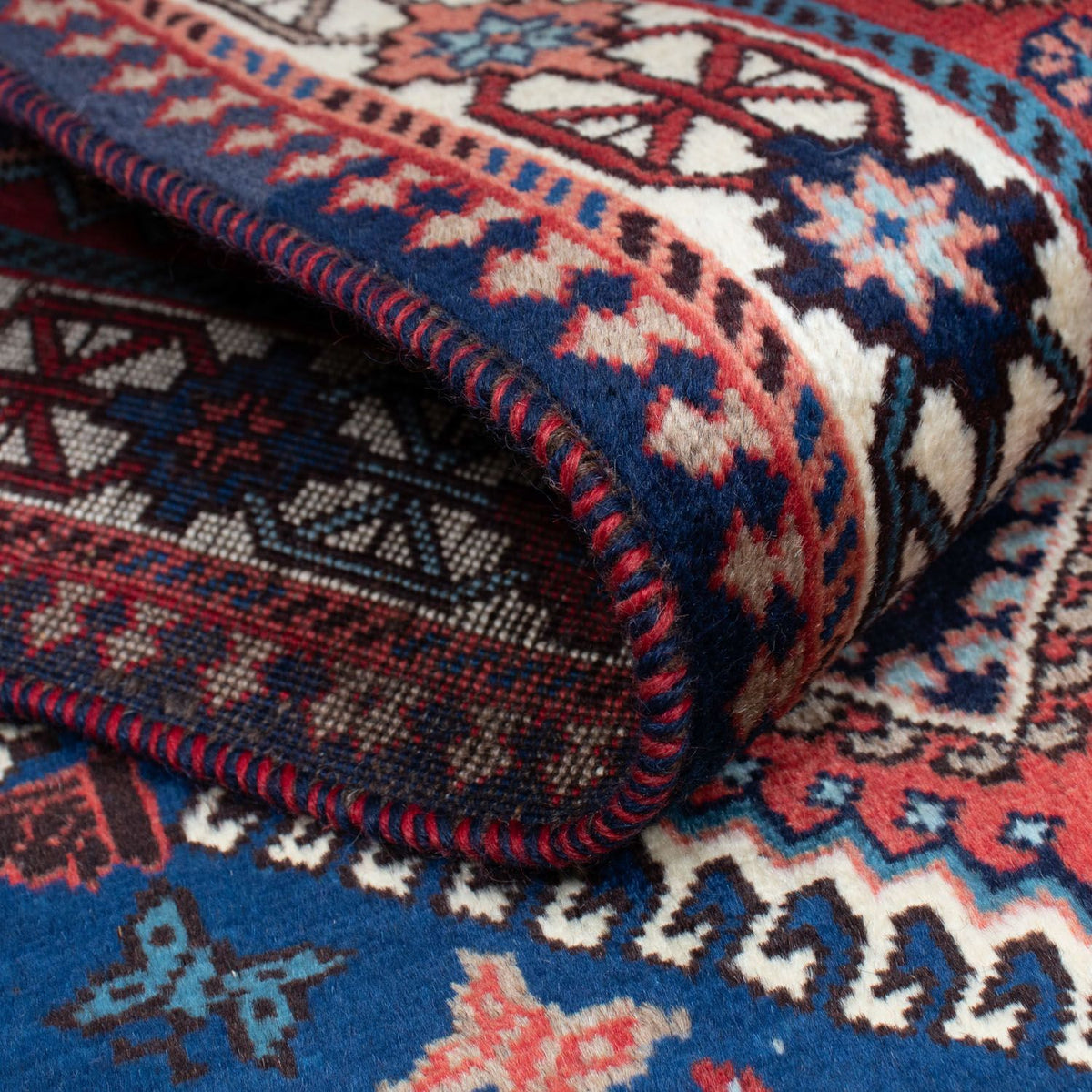 Alfombra de pasillo Alfombra persa - Nómada - 195 x 80 cm - rojo oscuro