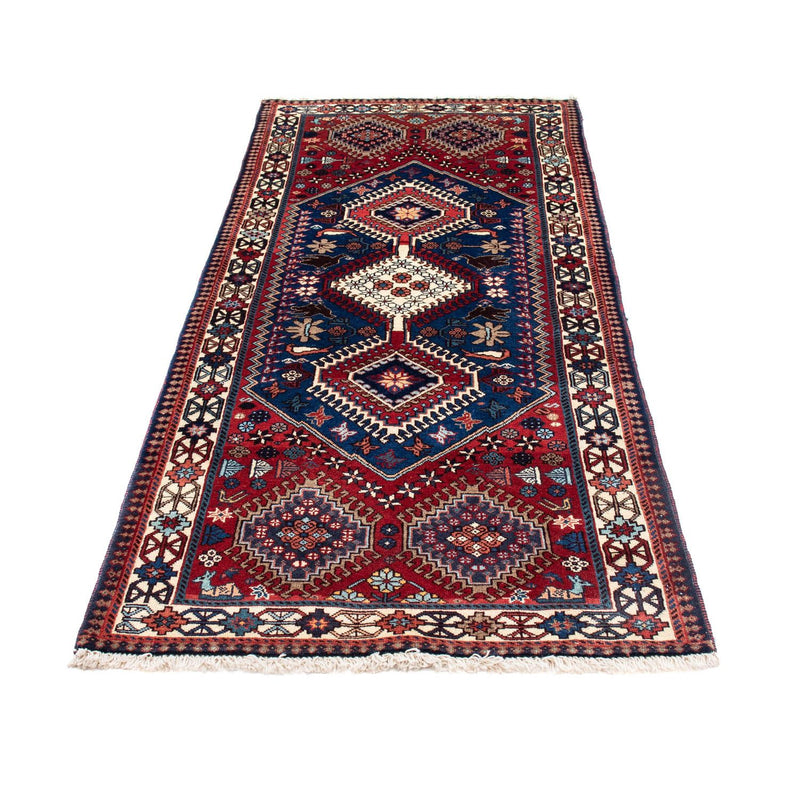 Alfombra de pasillo Alfombra persa - Nómada - 195 x 80 cm - rojo oscuro