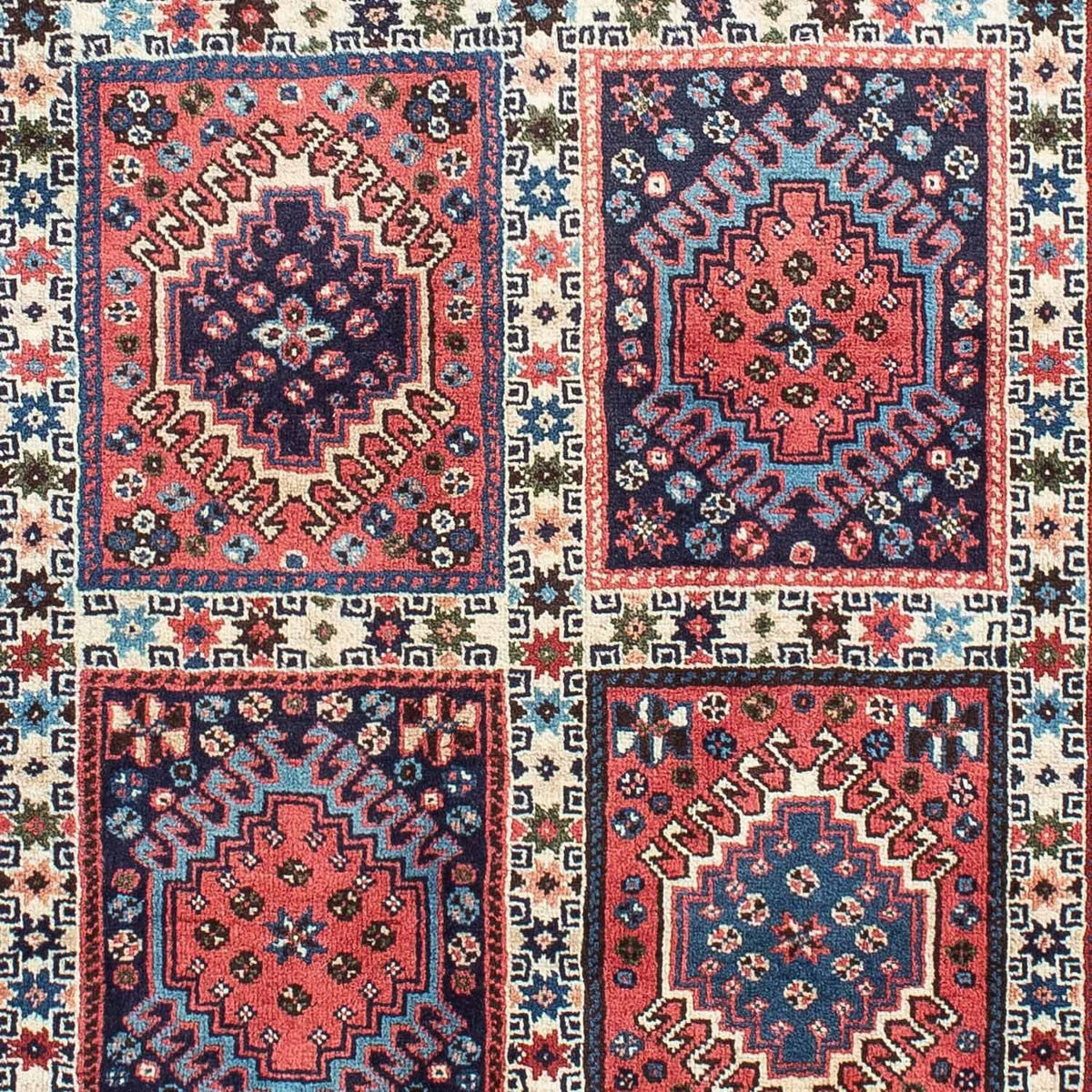 Alfombra de pasillo Alfombra persa - Nómada - 195 x 81 cm - rojo claro