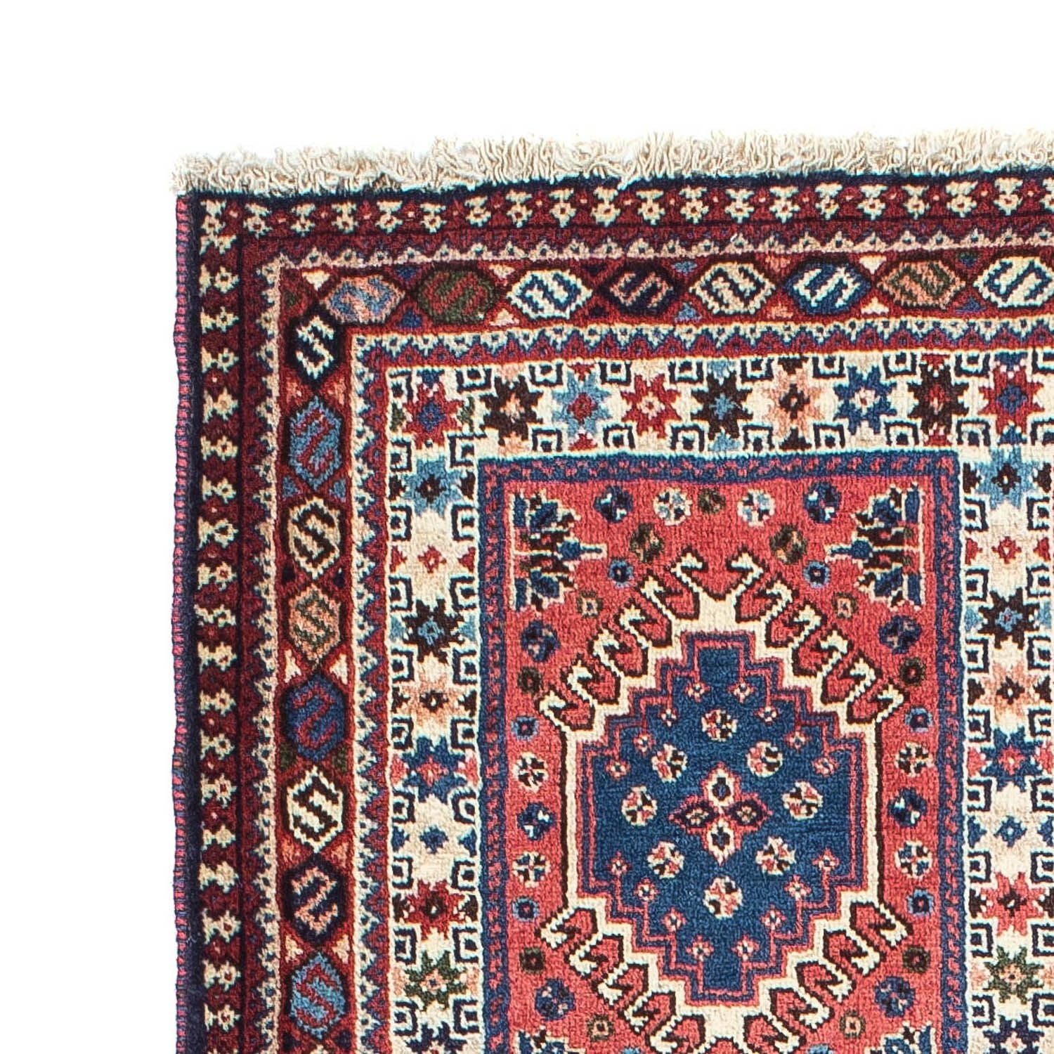 Alfombra de pasillo Alfombra persa - Nómada - 195 x 81 cm - rojo claro