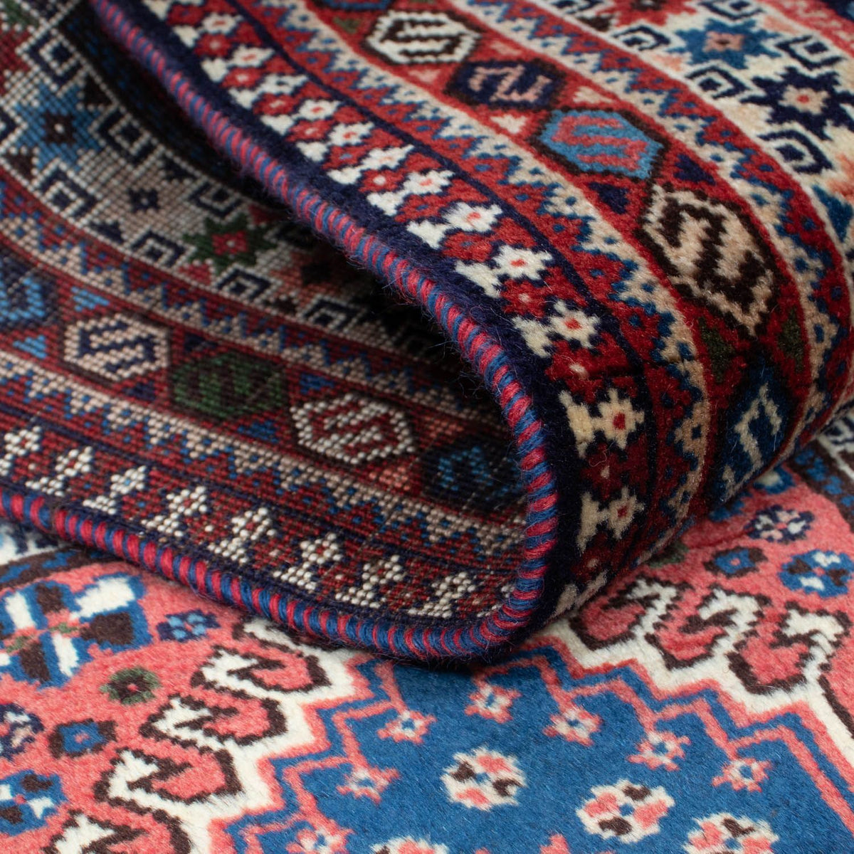 Alfombra de pasillo Alfombra persa - Nómada - 195 x 81 cm - rojo claro