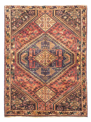 Alfombra persa - Nómada - 155 x 113 cm - rojo claro