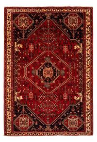 Alfombra persa - Nómada - 291 x 210 cm - rojo oscuro