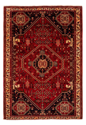 Alfombra persa - Nómada - 291 x 210 cm - rojo oscuro