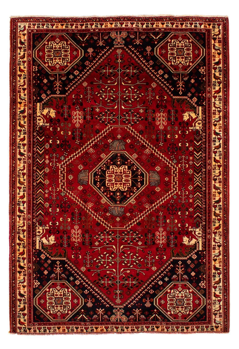 Alfombra persa - Nómada - 291 x 210 cm - rojo oscuro