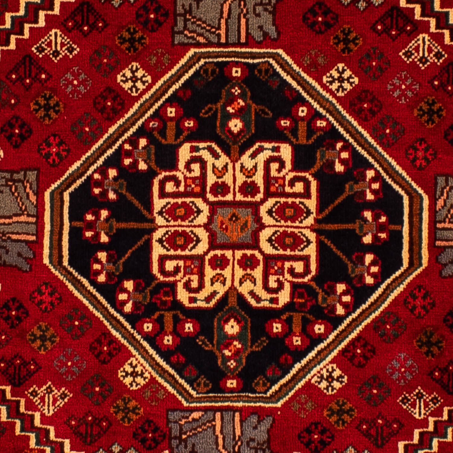 Alfombra persa - Nómada - 291 x 210 cm - rojo oscuro