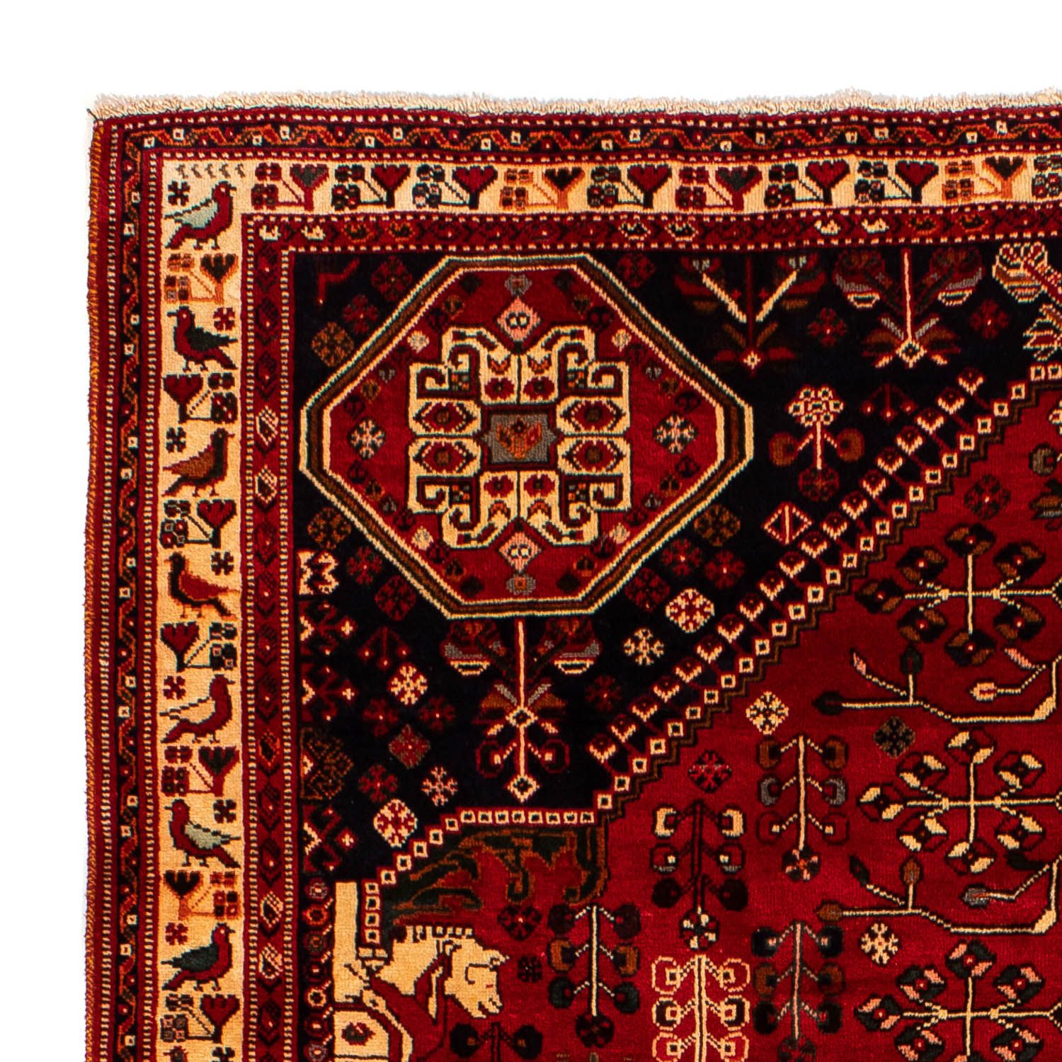 Alfombra persa - Nómada - 291 x 210 cm - rojo oscuro