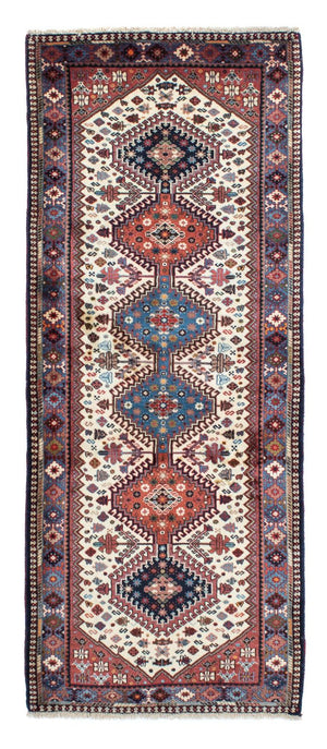 Alfombra de pasillo Alfombra persa - Nómada - 205 x 83 cm - beige