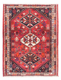 Alfombra persa - Nómada - 153 x 120 cm - rojo oscuro