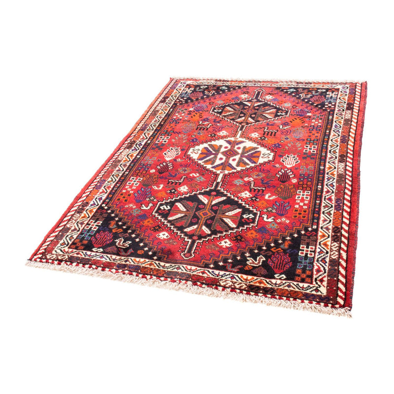 Alfombra persa - Nómada - 153 x 120 cm - rojo oscuro