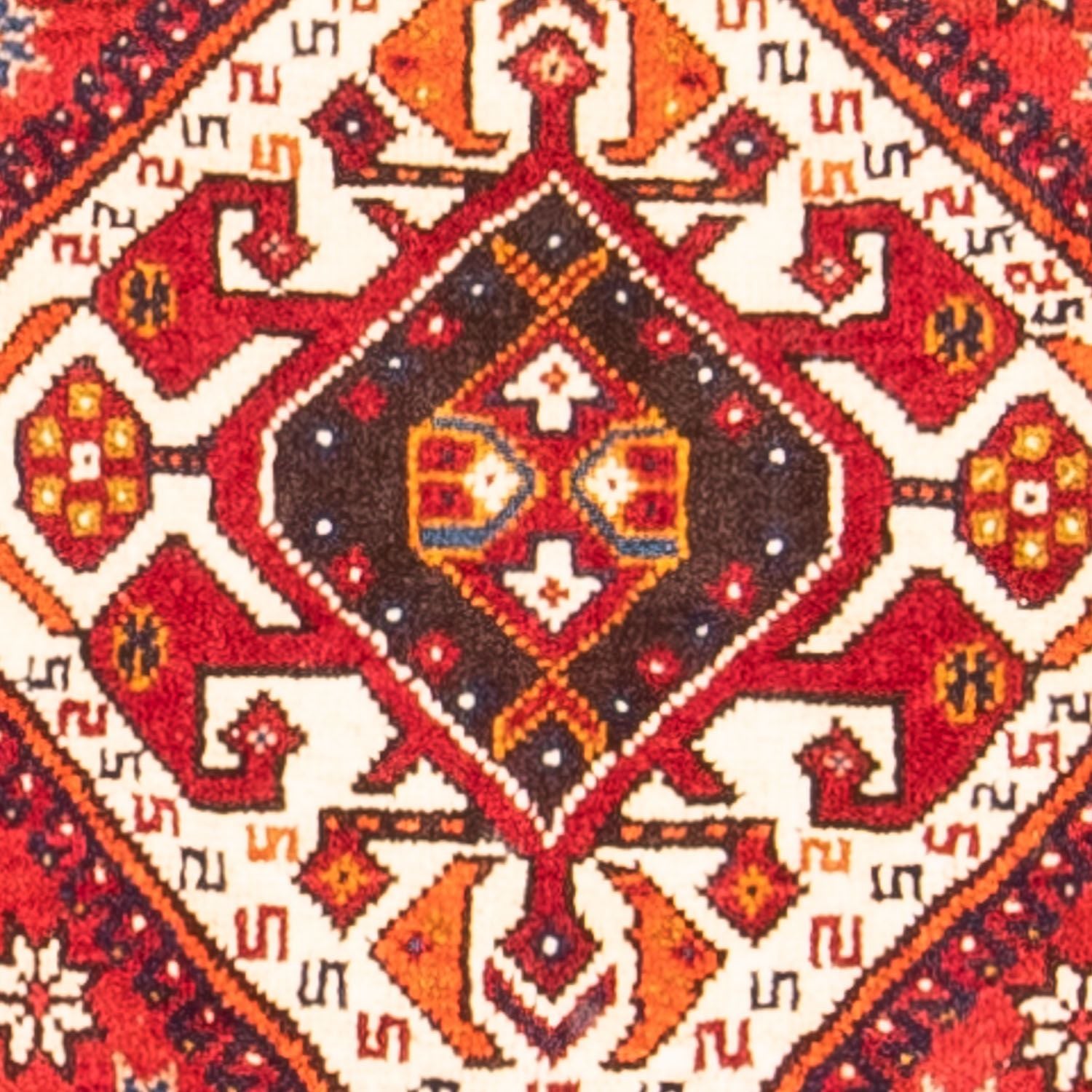 Alfombra de pasillo Alfombra persa - Nómada - 301 x 104 cm - rojo oscuro