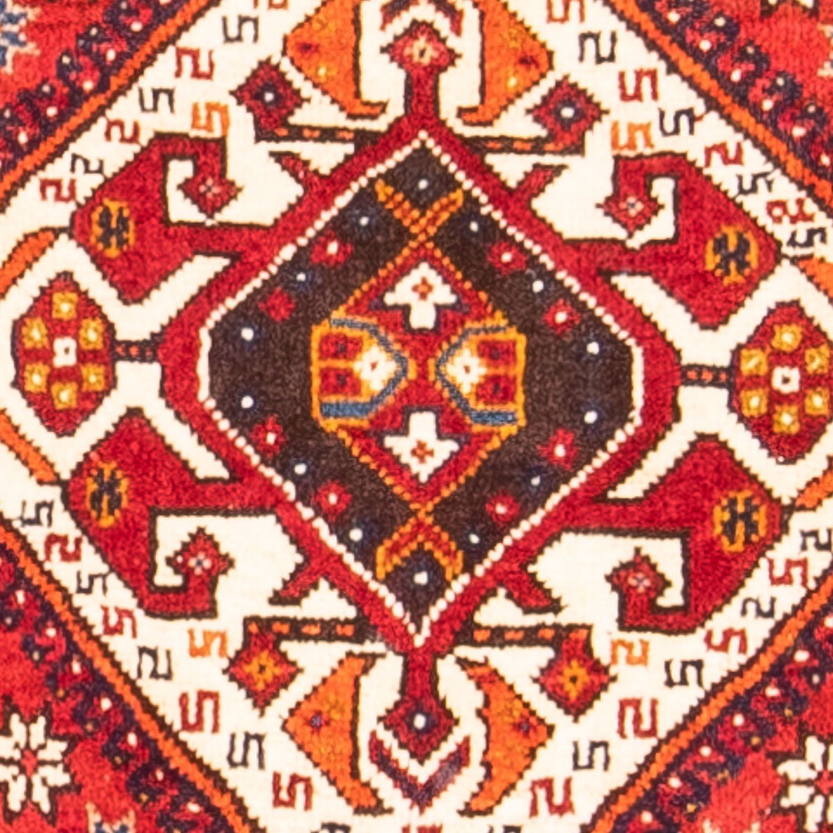 Alfombra de pasillo Alfombra persa - Nómada - 301 x 104 cm - rojo oscuro