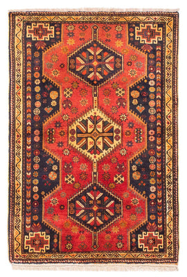 Alfombra persa - Nómada - 170 x 116 cm - rojo oscuro